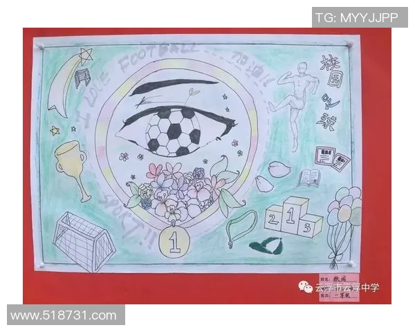 足球明星与艺术的完美结合绘画背景图展示魅力与激情